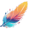 deepikaseksaria.com feather Logo transparent